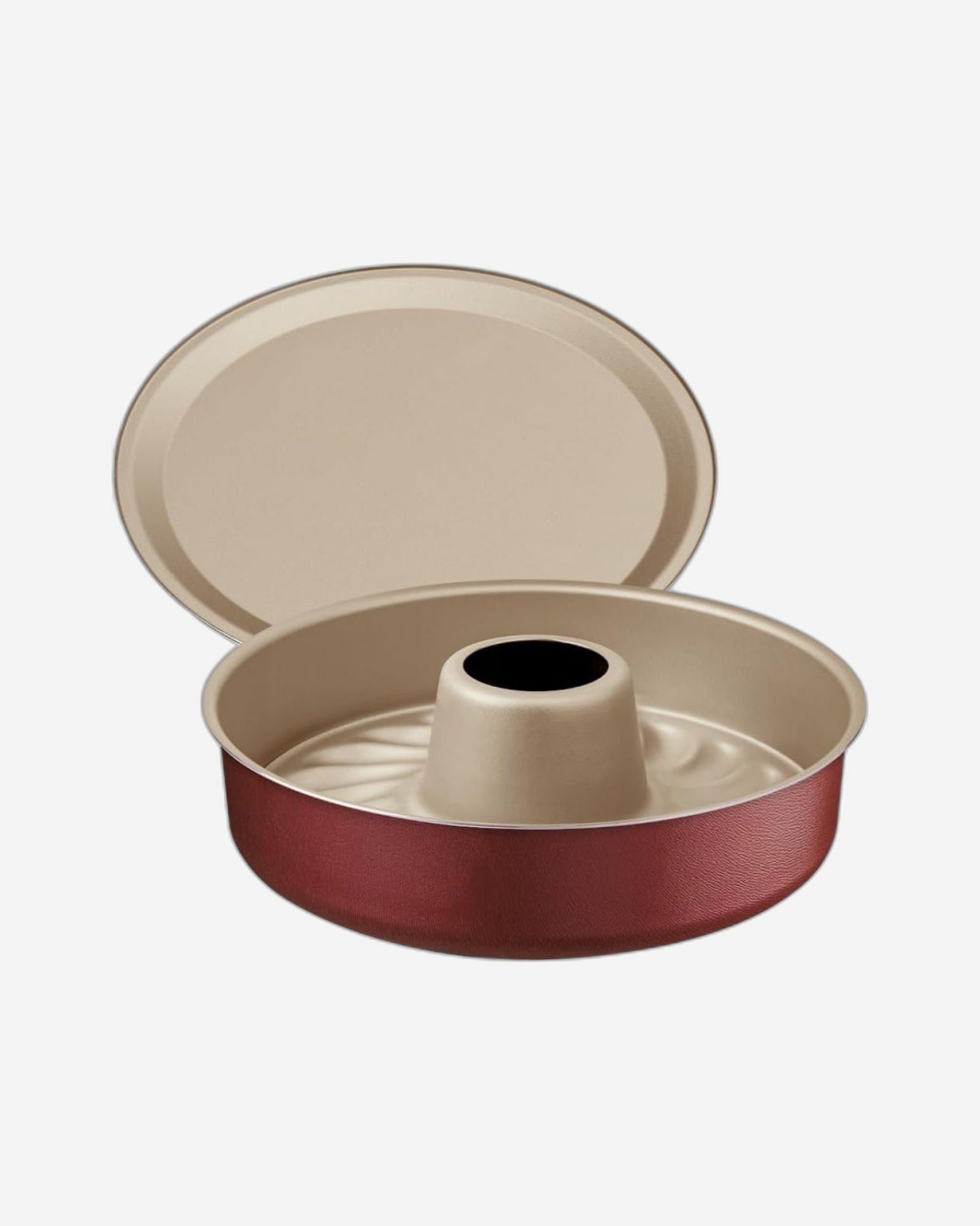 قالب كيك ترامونتينا برازيل من الألومنيوم الجرافيتي مقاس 26 سم مع قاعدة قابلة للإزالة وطلاء ستارفلون ماكس غير لاصق خالٍ من حمض بيرفلورو الأوكتانويك (PFOA)