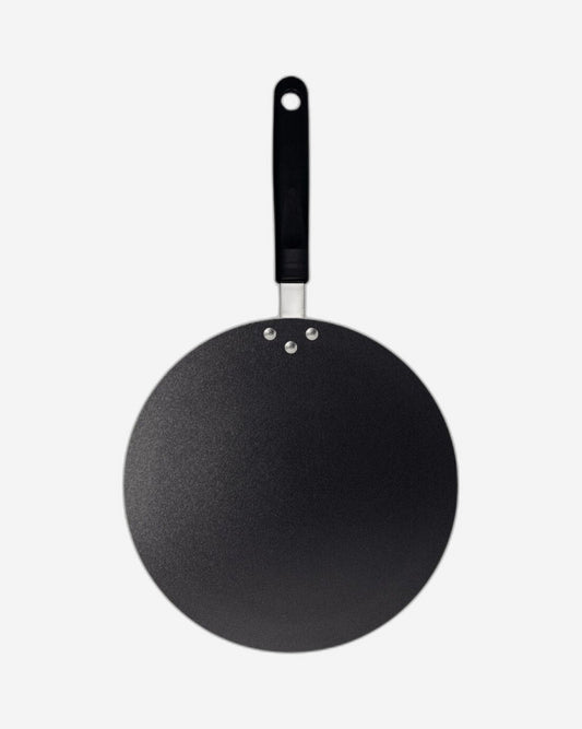 مقلاة ترامونتينا نابولي 28 سم من الألومنيوم الأسود غير اللاصق - صنع في البرازيل
