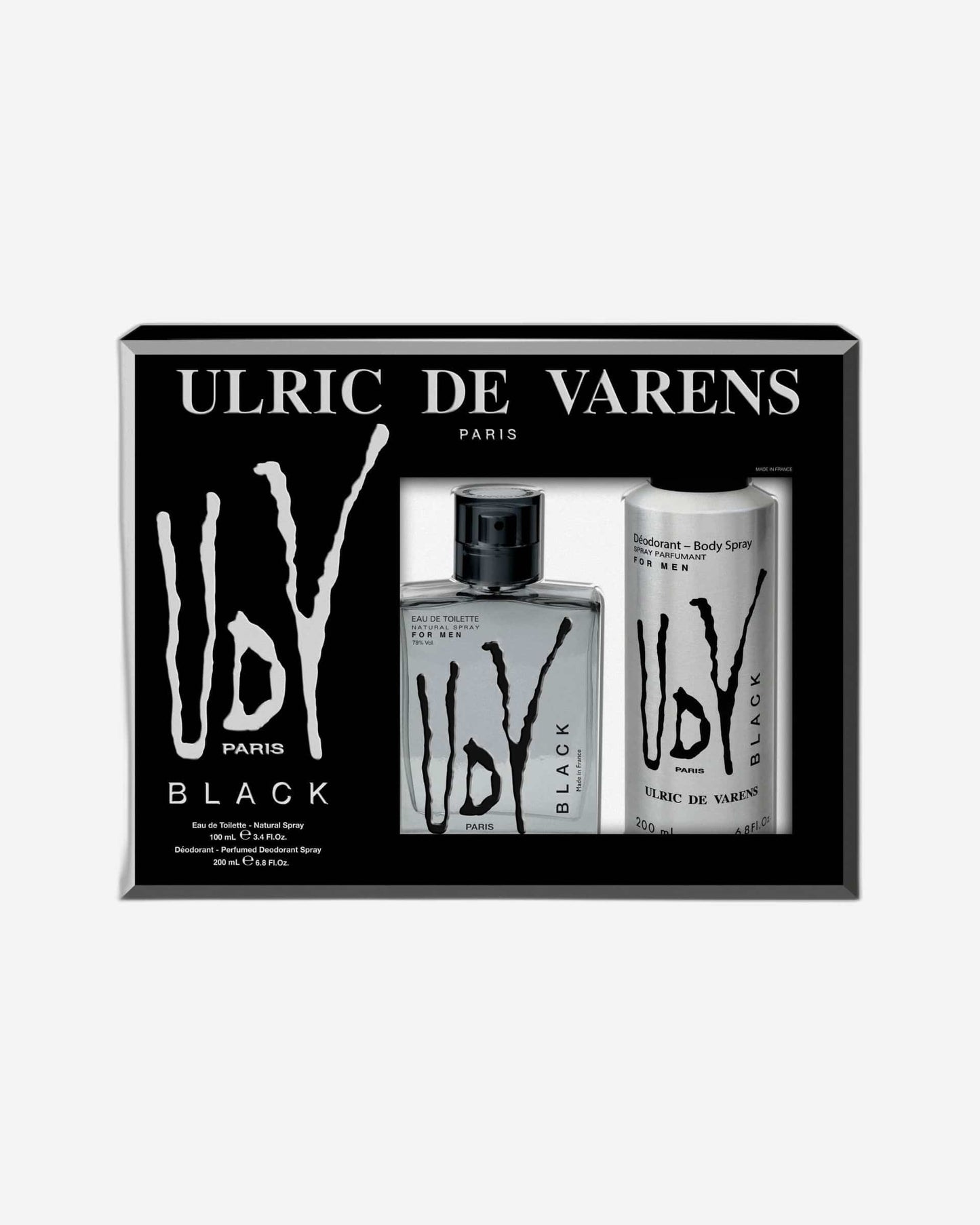 أولريك دي فارنز كوفريت بلاك (عطر تواليت 100 مل + مزيل عرق معطر 200 مل)