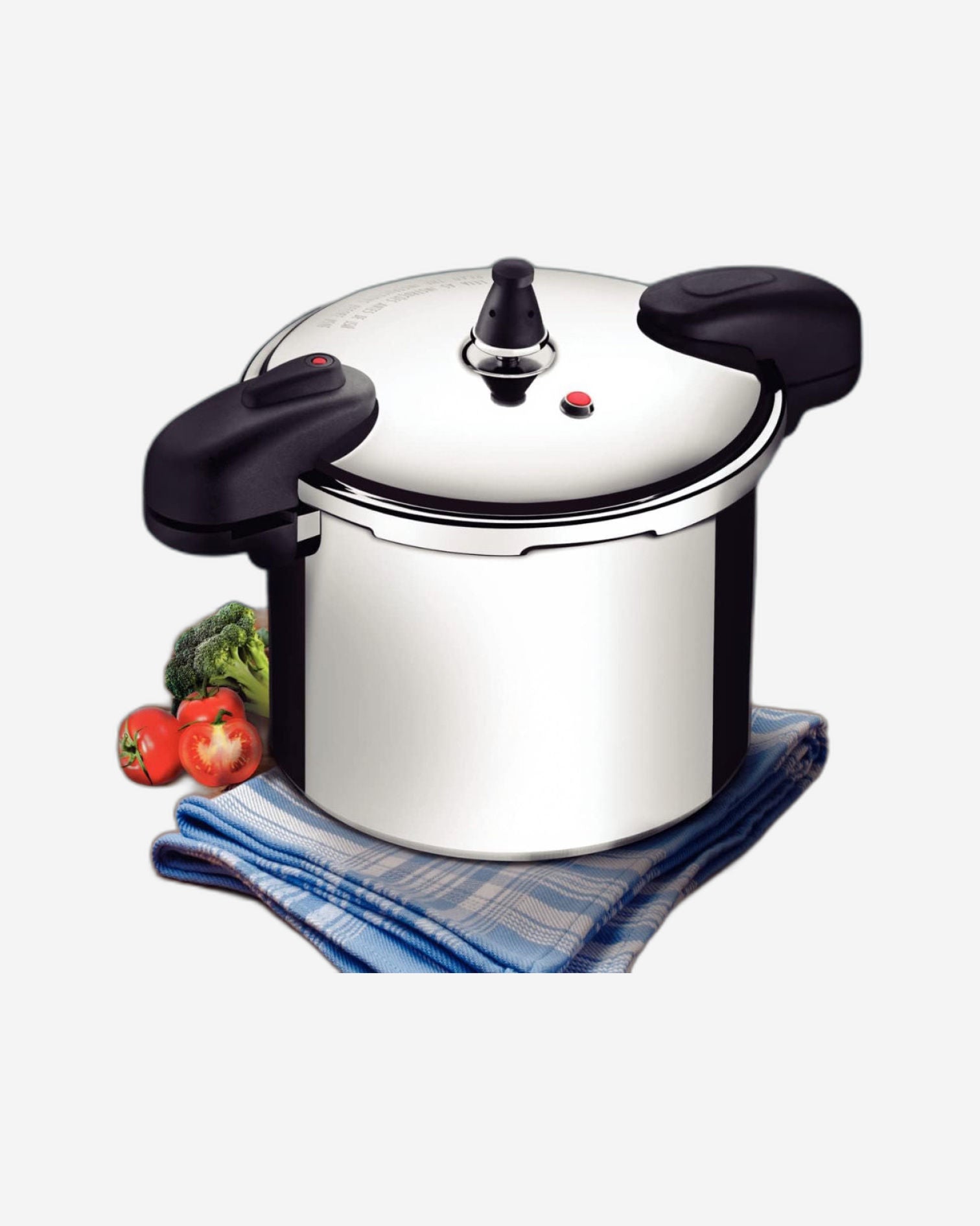 طنجرة ضغط ترامونتينا برازيل فالنسيا 24 سم 8 لتر من الألومنيوم المصقول