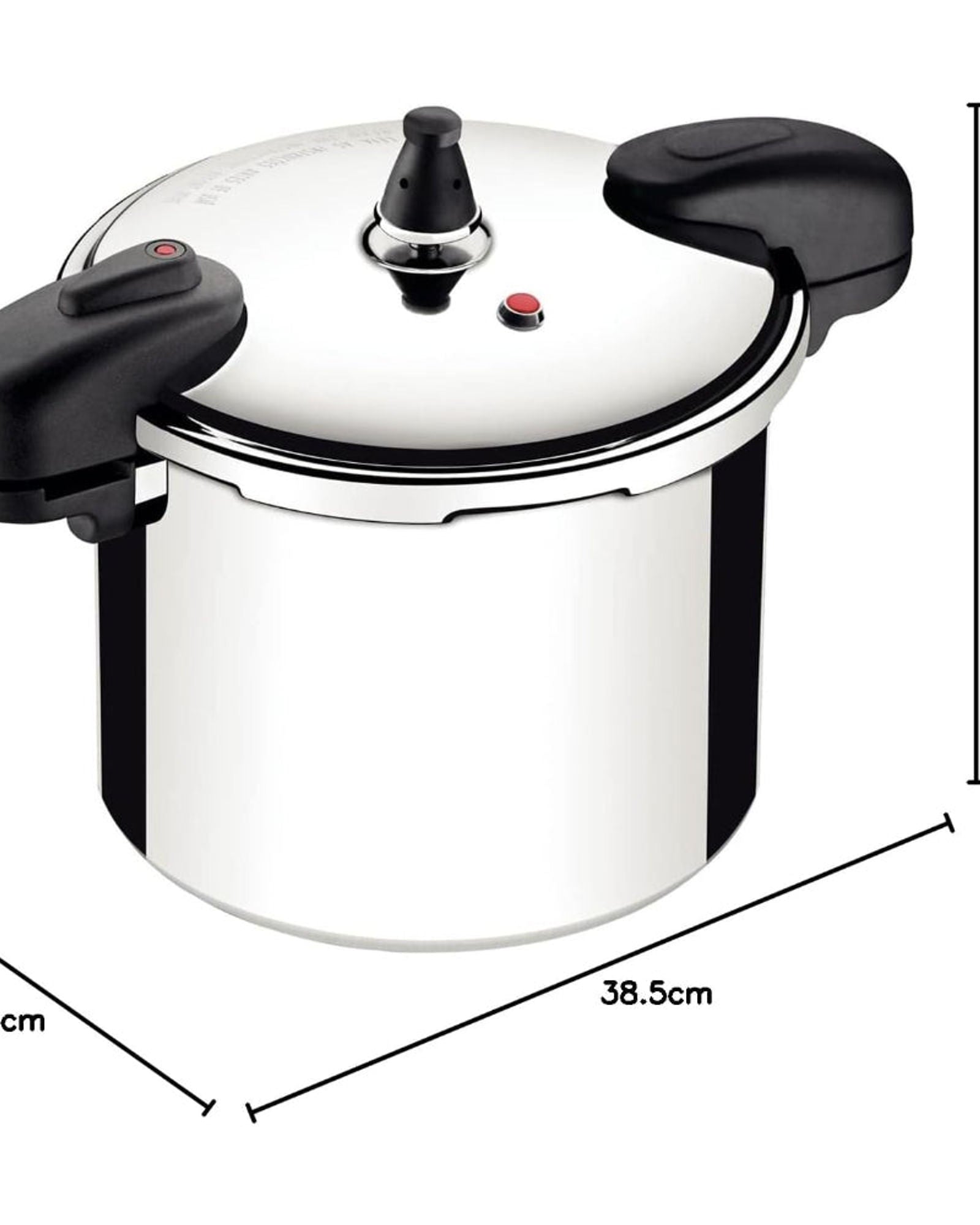 طنجرة ضغط ترامونتينا برازيل فالنسيا 24 سم 8 لتر من الألومنيوم المصقول