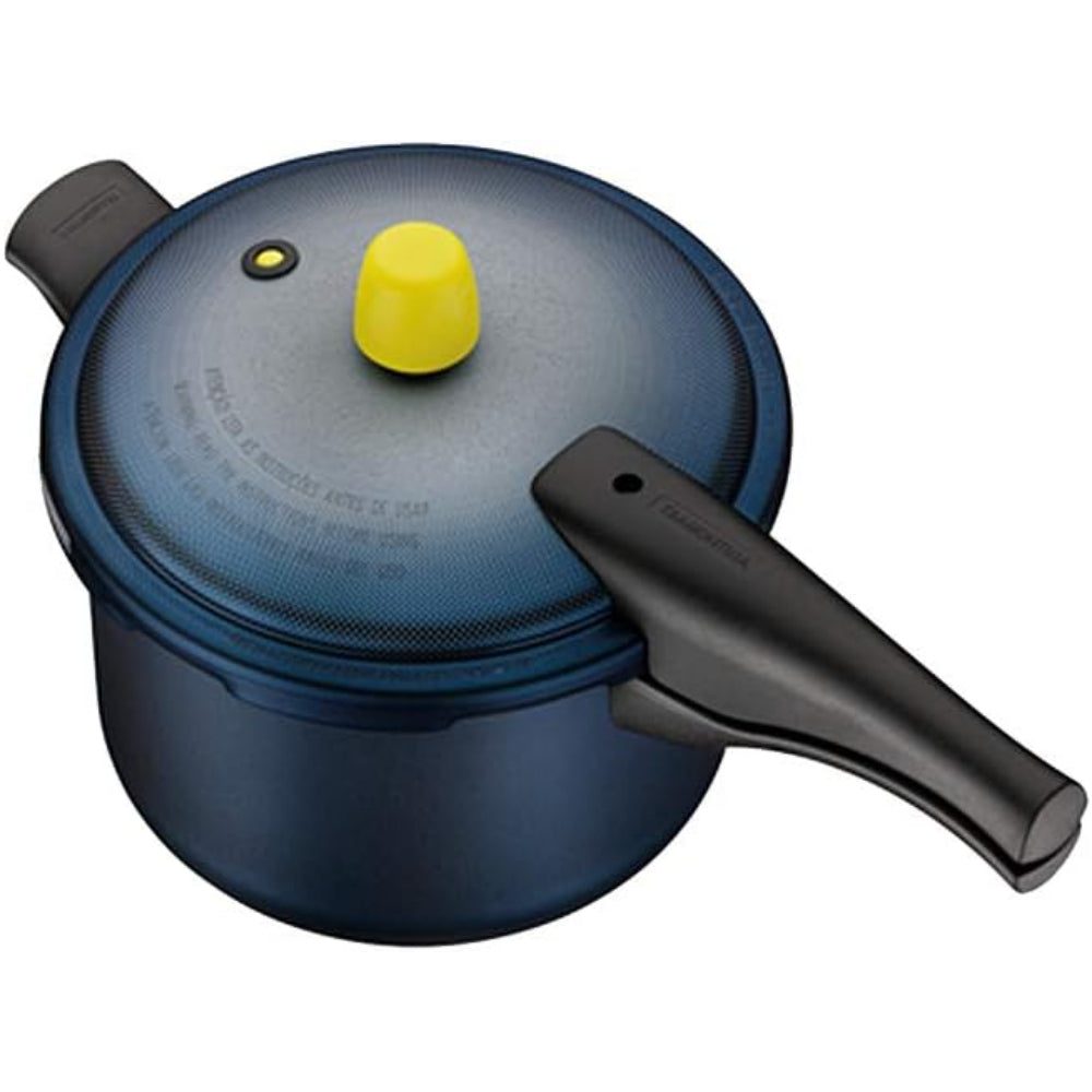 طنجرة ضغط ترامونتينا برازيل فانكوفر سبوت 20 سم، 4.5 لتر، مصنوعة من الألومنيوم الأزرق، مع طلاء ستارفلون ماكس غير لاصق داخلي وخارجي، خالٍ من مادة PFOA