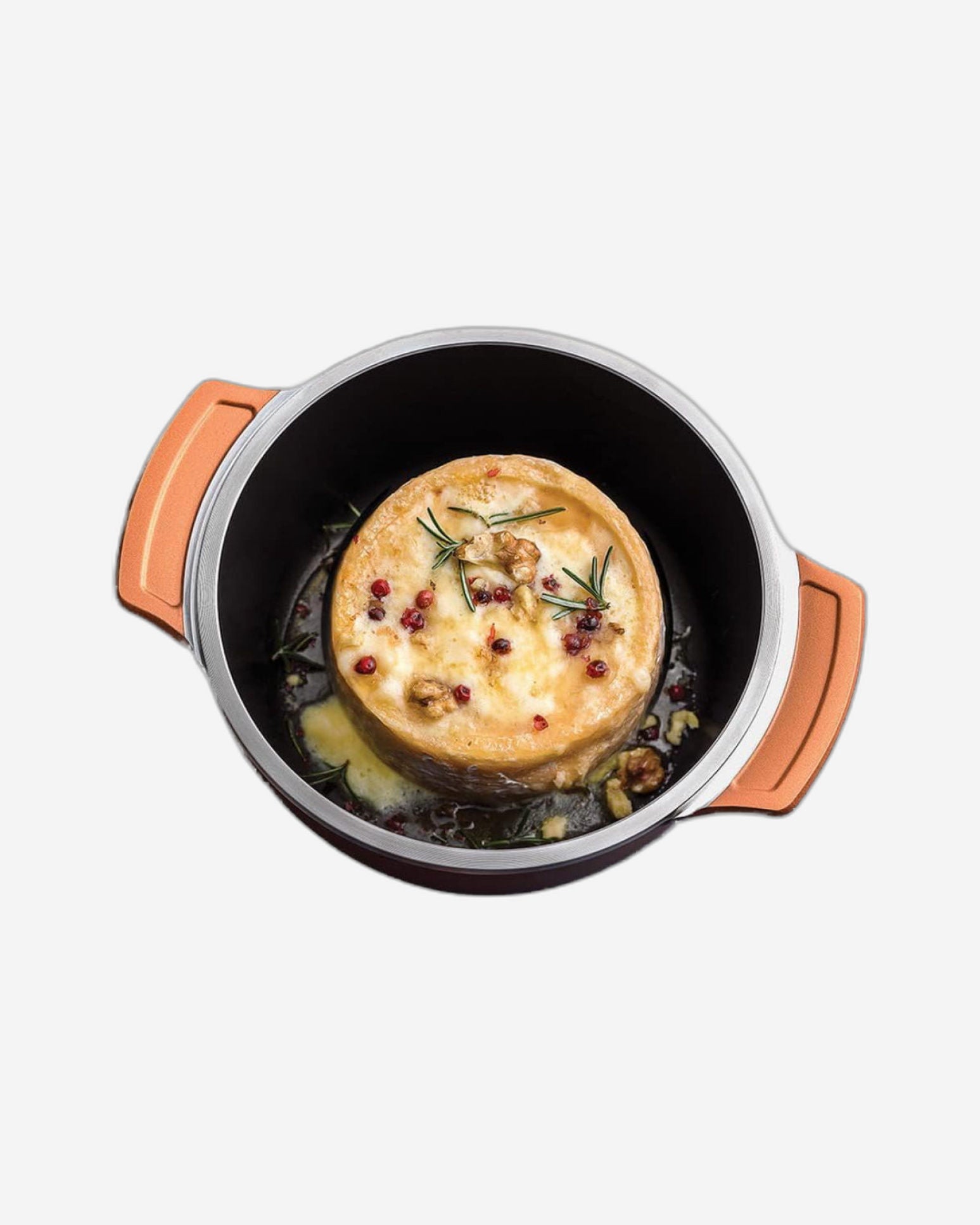 طاجن ترامونتينا برازيل ليون 24 سم 3.7 لتر من الألومنيوم الأسود المطروق مع طلاء داخلي عالي الأداء غير لاصق خالٍ من مادة PFOA من ستارفلون