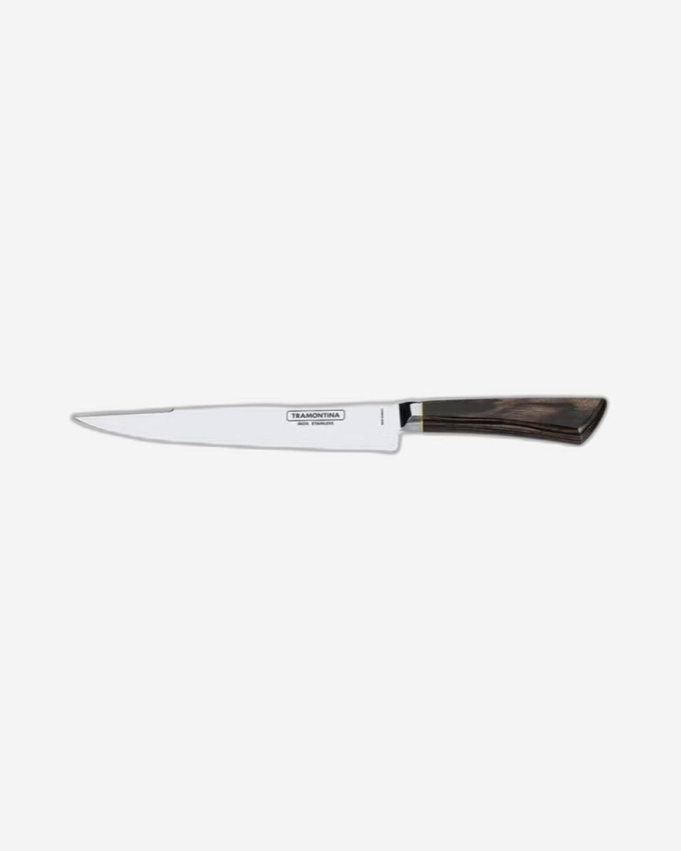 Tramontina Brazil Century Wood Utility Knife with Stainless-Steel Blade and Brown Treated-Wood Handle 8"