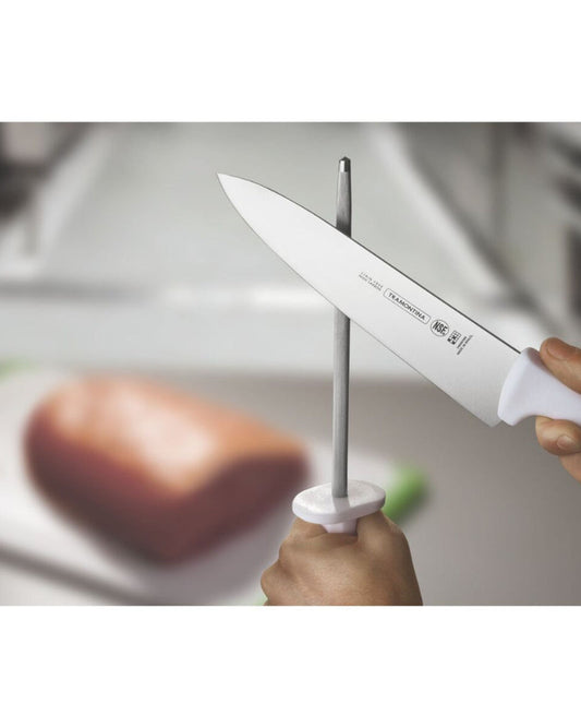 سكين ترامونتينا الاحترافية للحوم مقاس 6 بوصات بشفرة من الفولاذ المقاوم للصدأ ومقبض من البولي بروبيلين الأبيض