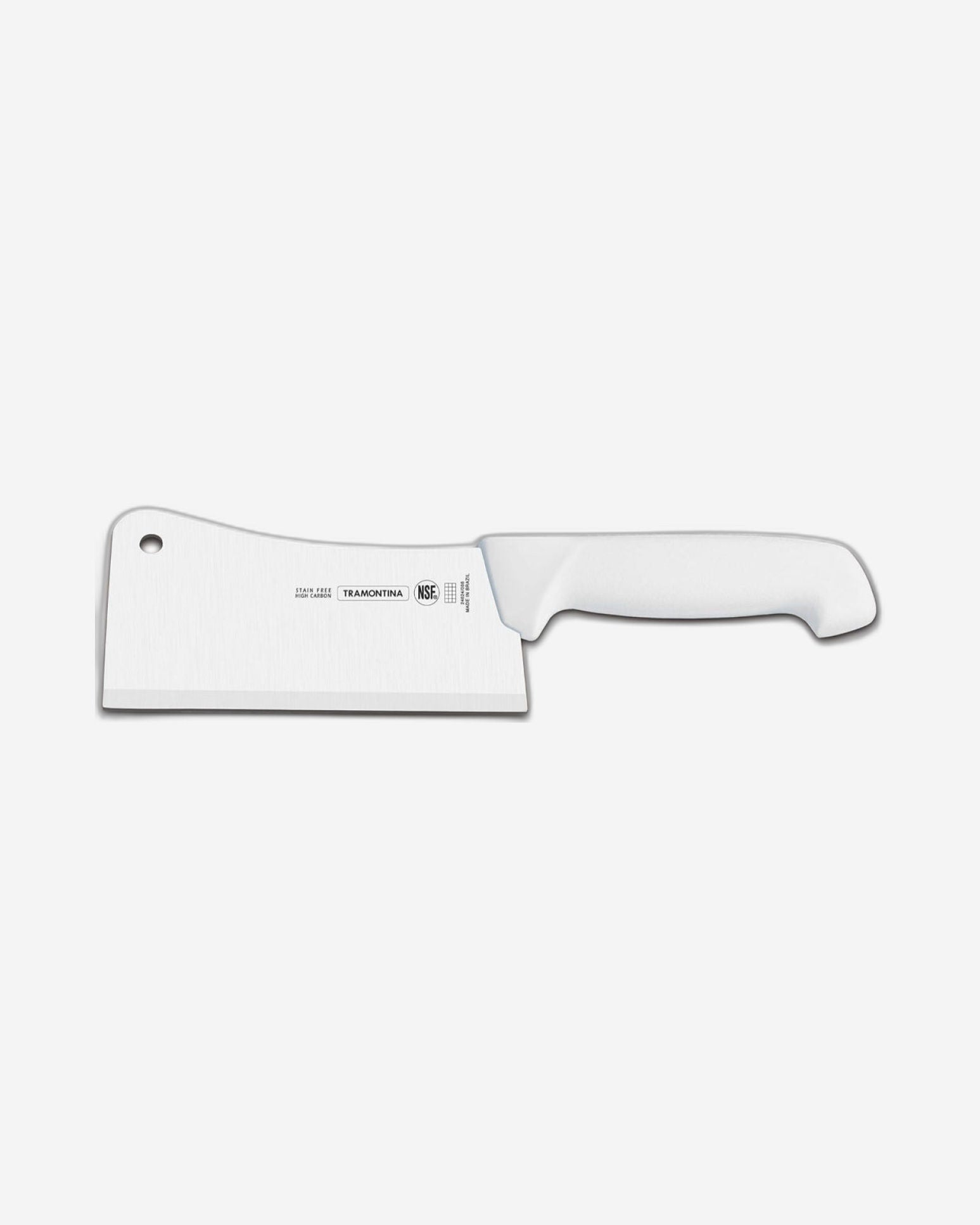 سكين ترامونتينا برازيل بروفيشنال ماستر مقاس 10 بوصات بشفرة من الفولاذ المقاوم للصدأ ومقبض أحمر من البولي بروبيلين مع حماية مضادة للميكروبات