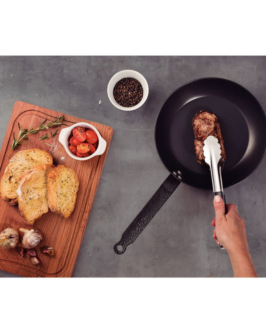 ملقط ترامونتينا متعدد الأغراض بشفرة من الفولاذ المقاوم للصدأ ومقبض مغطى بالمطاط، رمادي، 30 سم