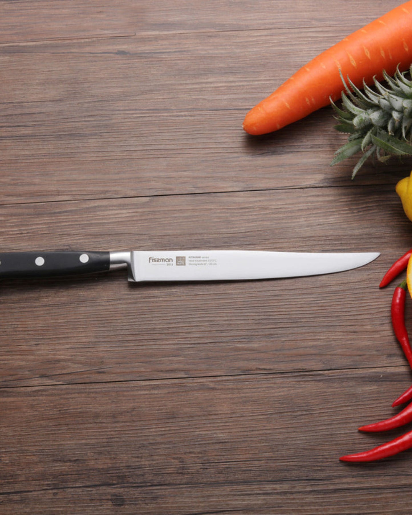 سكين تقطيع فيسمان كيتاكامي أسود 8 بوصة