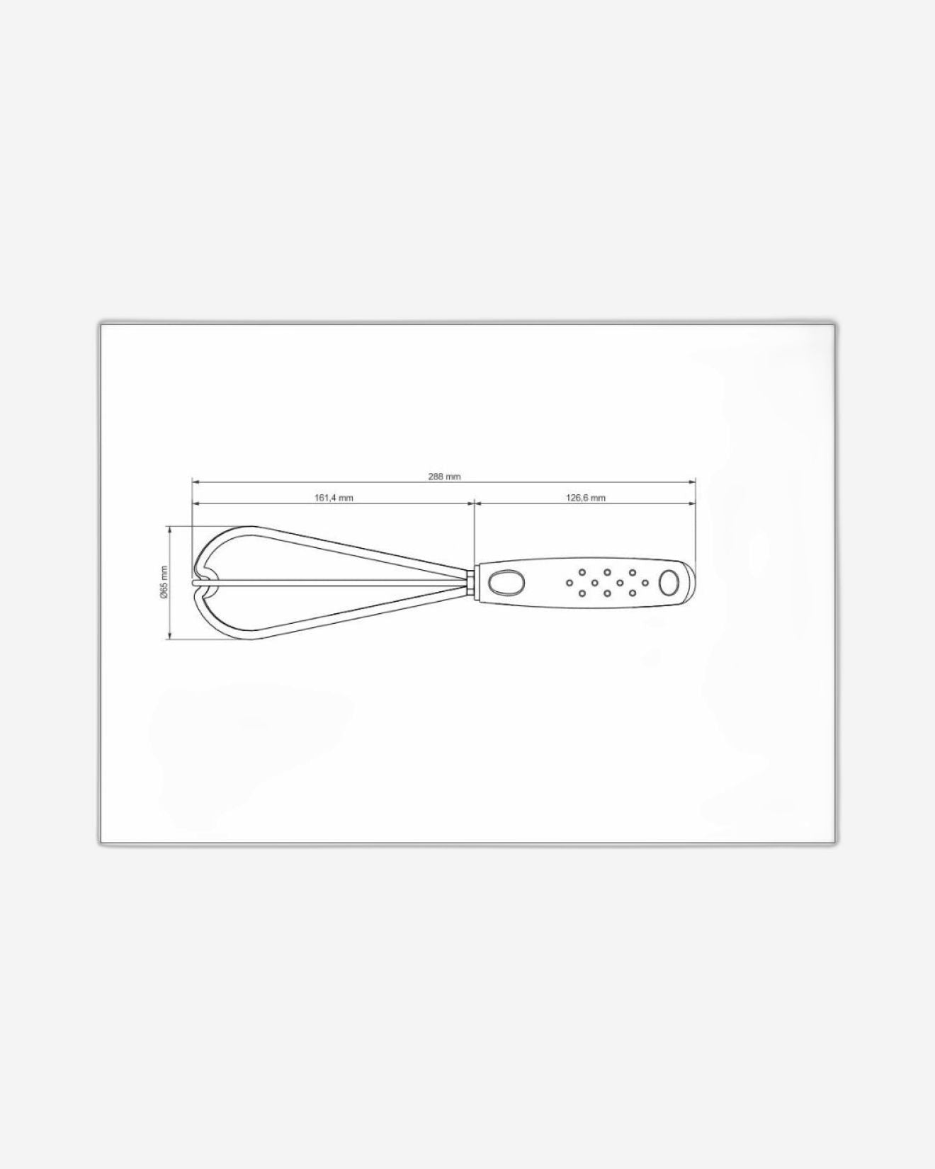 مضرب خفق من النايلون من ترامونتينا يوتيليتا بمقبض من البولي بروبيلين الأسود