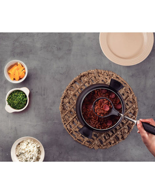 مغرفة ترامونتينا يوتيليتا المصنوعة من النايلون بمقبض من البولي بروبيلين الأسود