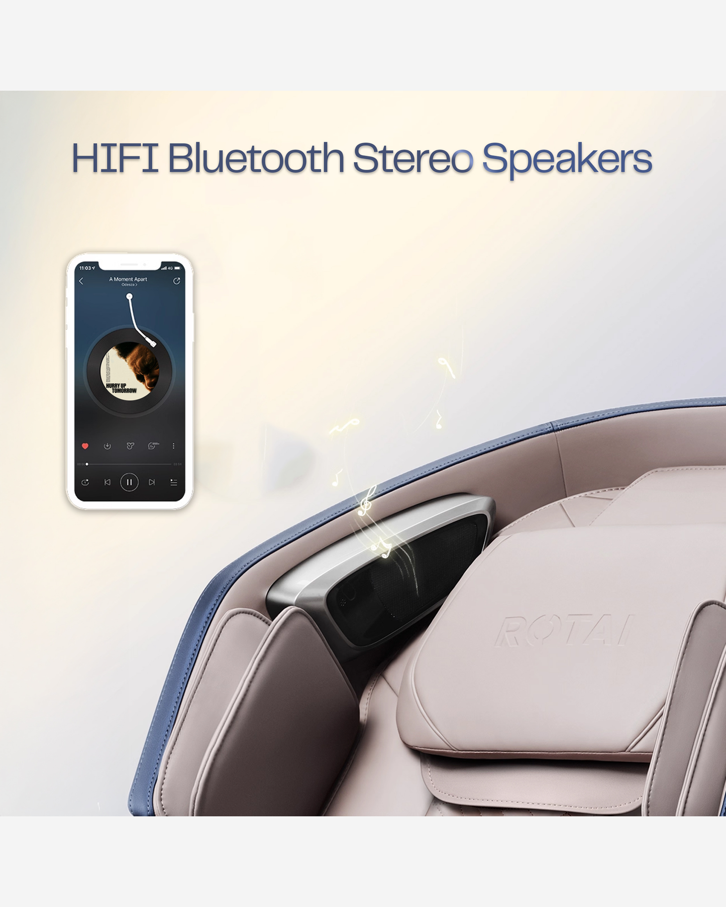 Rotai Bi-Stretch Massage Chair Blue