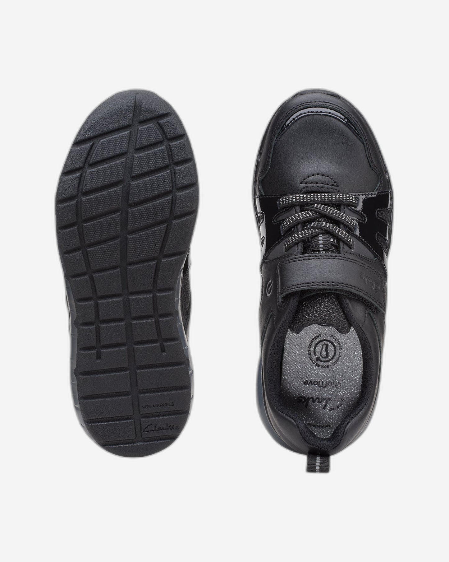 حذاء سبارك جلو كيد للبنات من كلاركس (مقاس واسع)