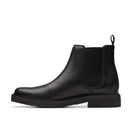 Clarks رجالي كلاركديل إيزي جلد أسود (مقاس عادي)