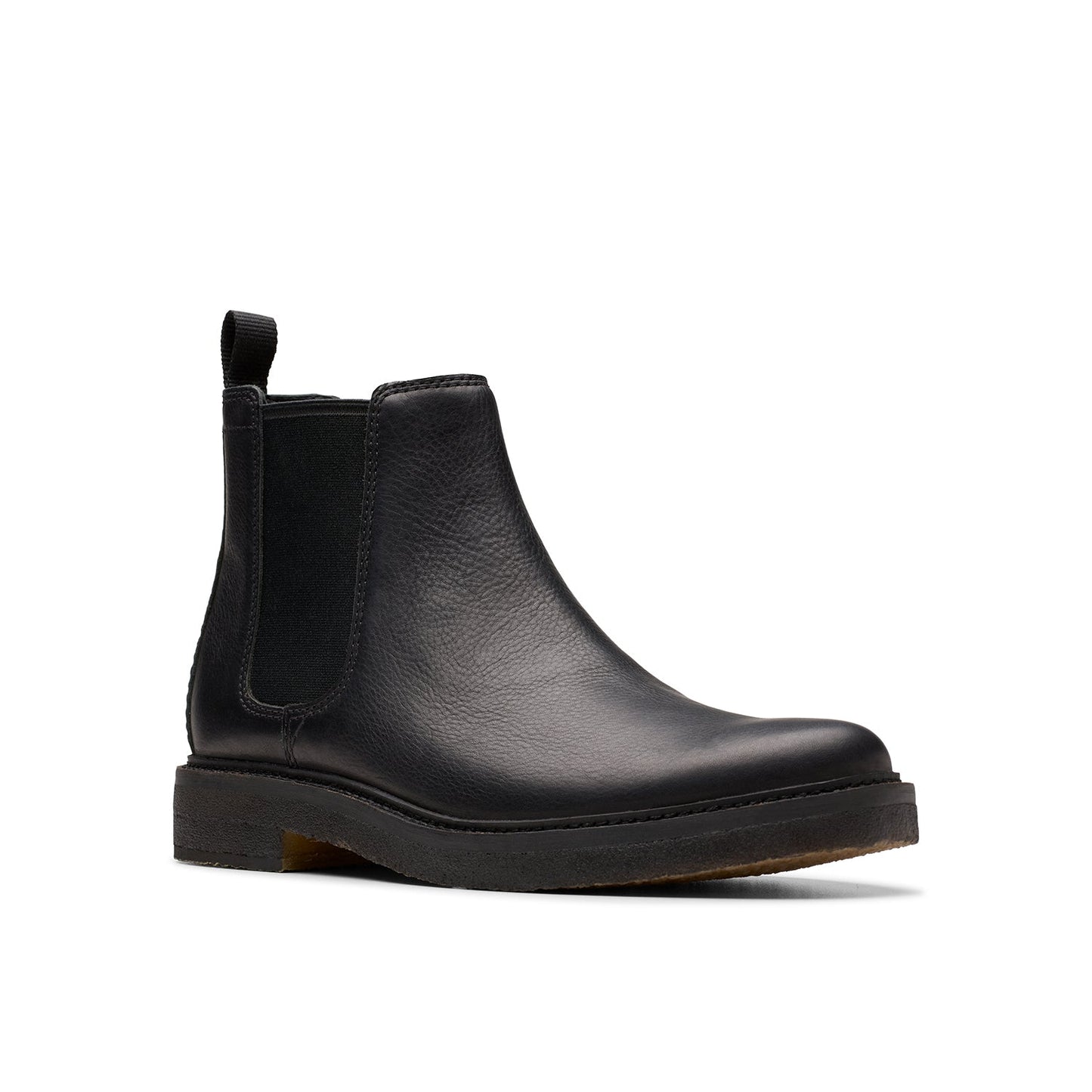 Clarks رجالي كلاركديل إيزي جلد أسود (مقاس عادي)