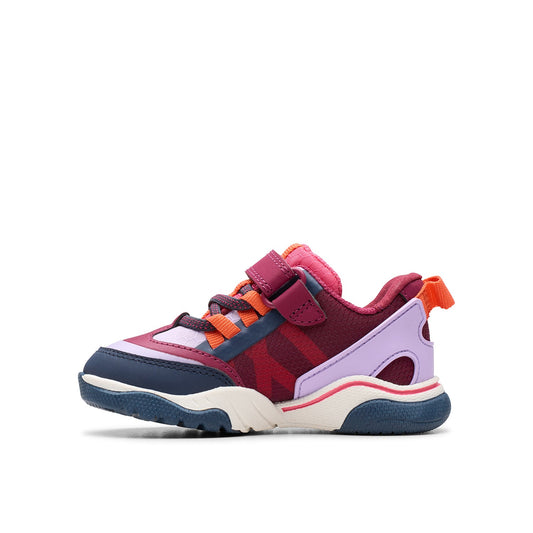 Clarks Girls Feather Track Toddler. (مقاس واسع)