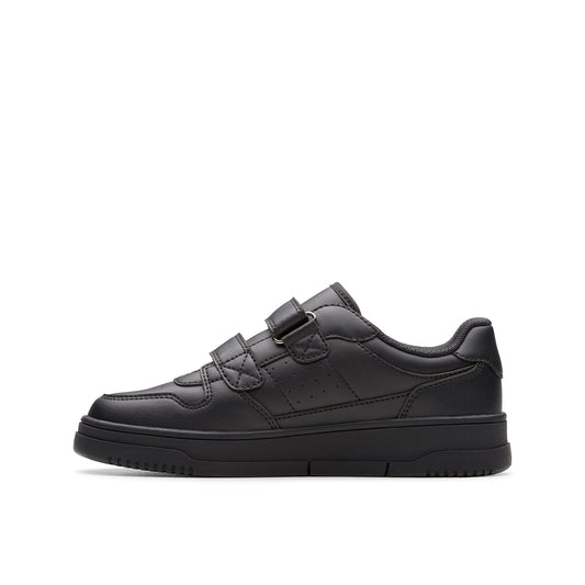 Clarks Boys كانيون سكاي كيد أسود (مقاس عريض)