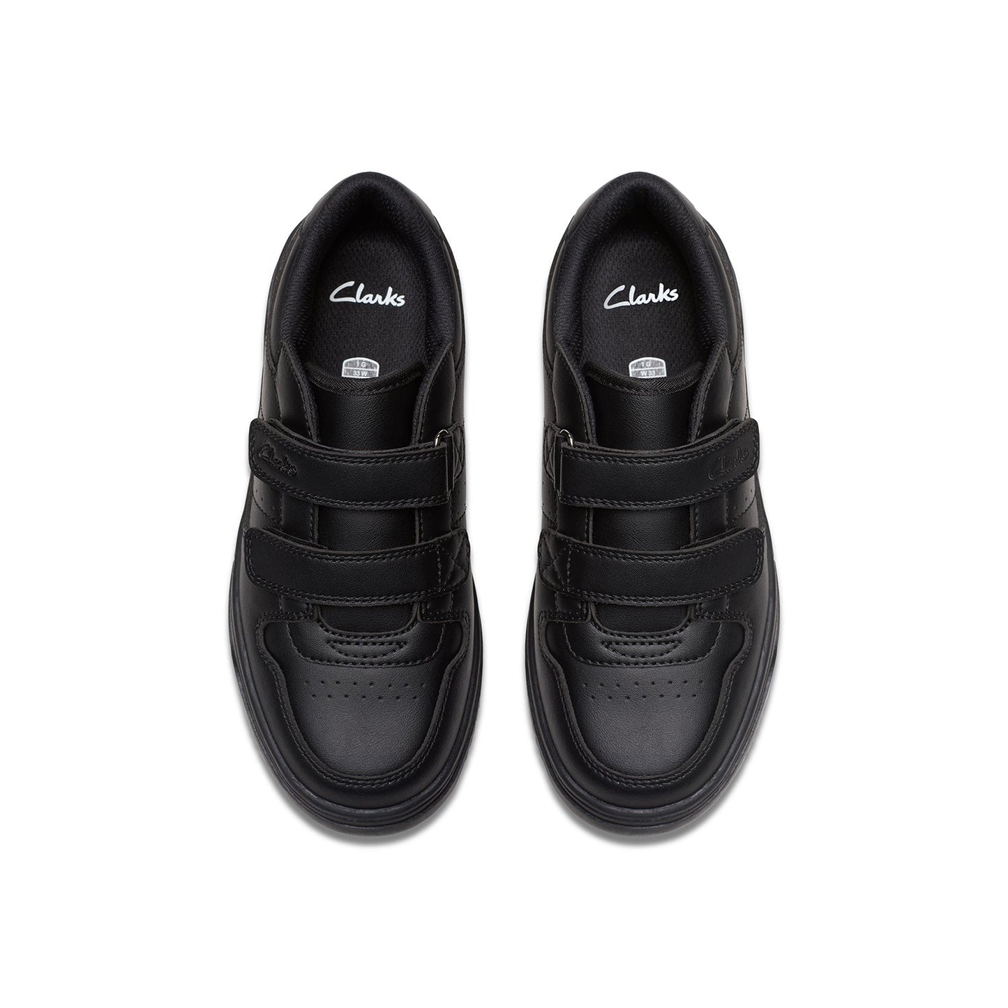 Clarks Boys كانيون سكاي كيد أسود (مقاس عريض)