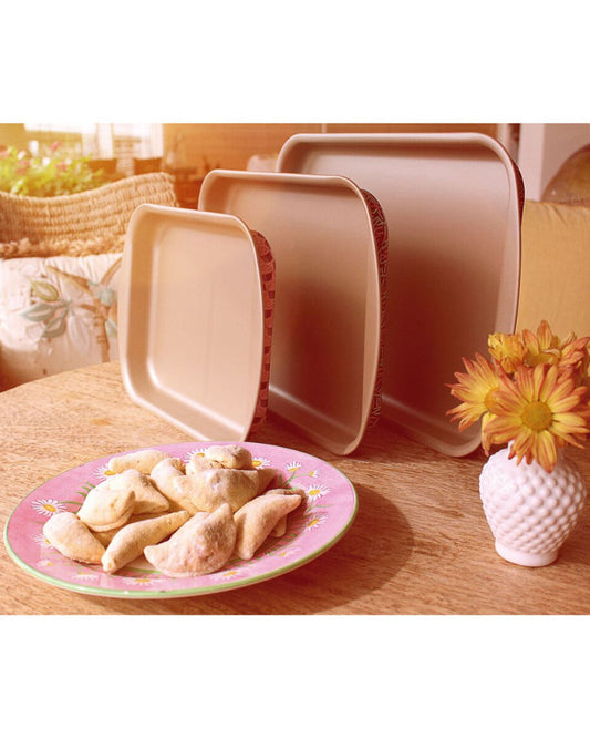 مقلاة تحميص ألومنيوم سطحية من ترامونتينا لا باستيسيريا مع طلاء ستارفلون غير لاصق، 34 سم، 2.9 لتر