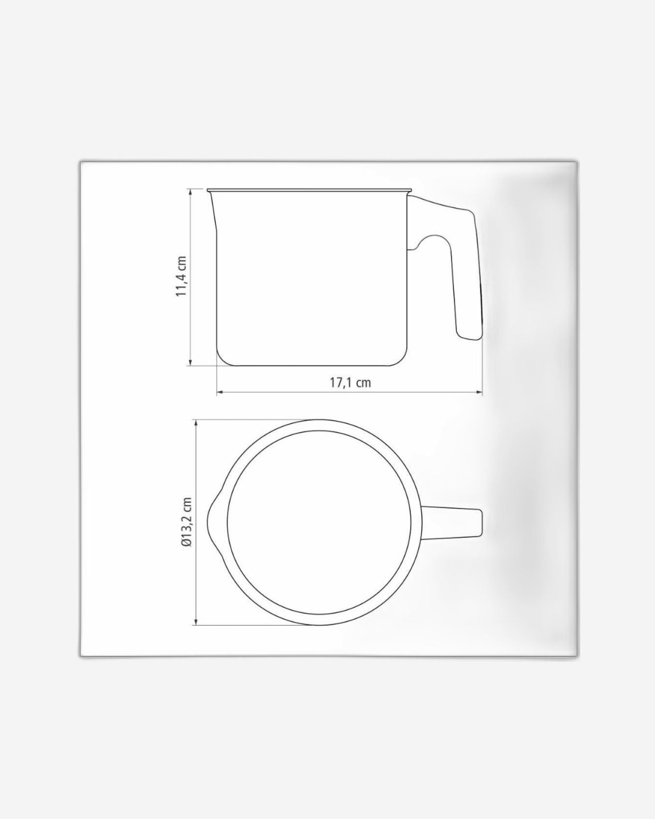 غلاية حليب من الألومنيوم من ترامونتينا باريس، مطلية من الداخل والخارج بطبقة مانعة للالتصاق من الرصاص من نوع ستارفلون ماكس، 12 سم، 1.2 لتر