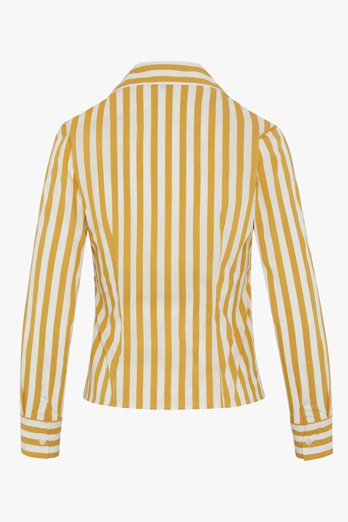 Holly Stripe Wrap with Button Shirt in Gold