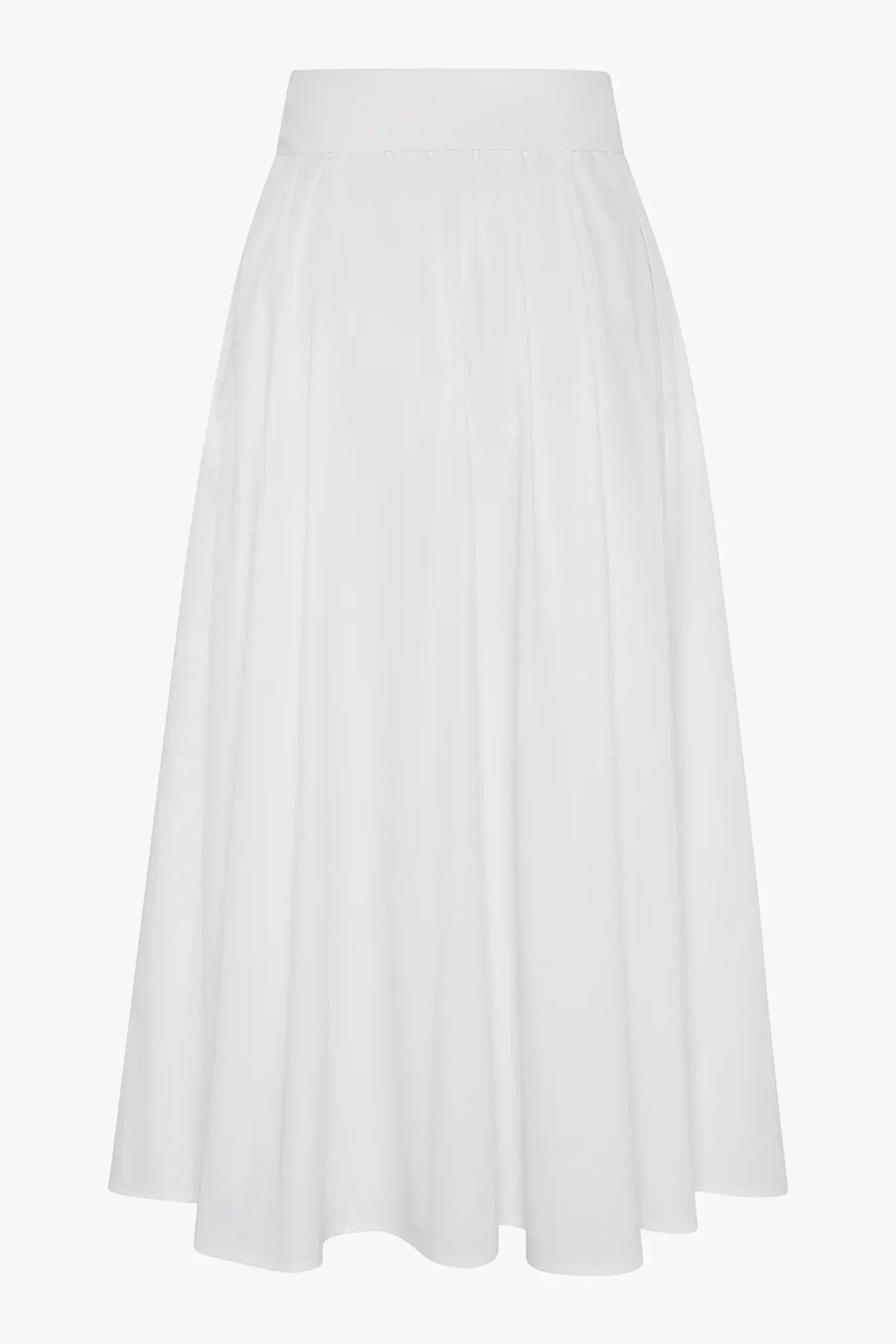 Henrietta Inverted Pleat Skirt in Blue
