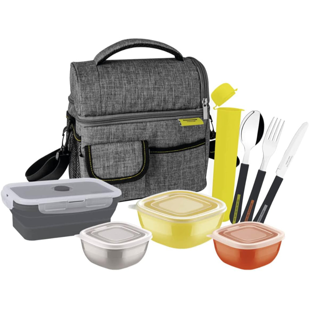 Tramontina Brazil Power Up 9-Pieces Thermal Bag Lunch Box Set