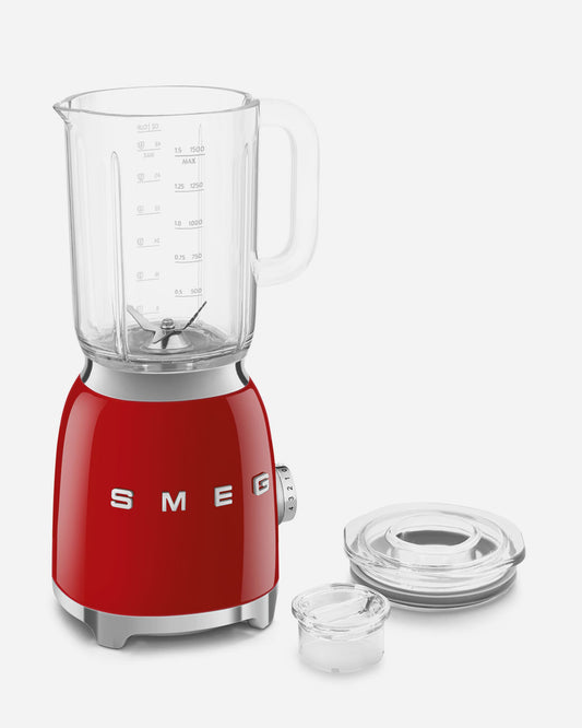 خلاط SMEG بتصميم قديم مع 4 إعدادات سرعة - أحمر