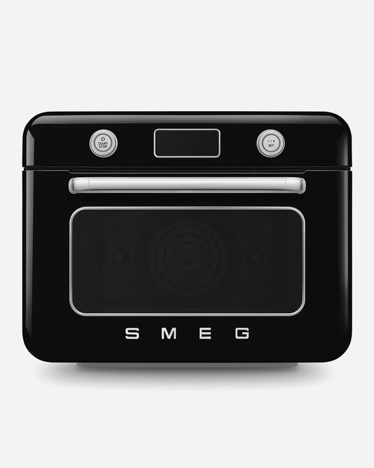 فرن Smeg البخاري المدمج 10 في 1، أسود