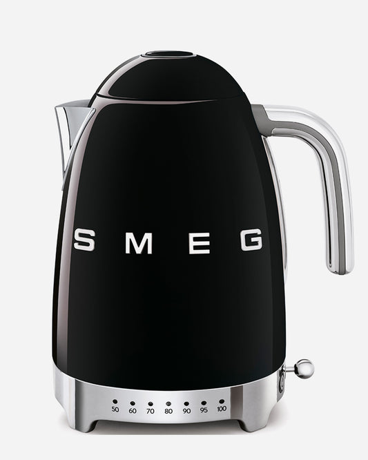 غلاية كهربائية SMEG بسعة 1.7 لتر مع تحكم متغير في درجة الحرارة - لون أسود