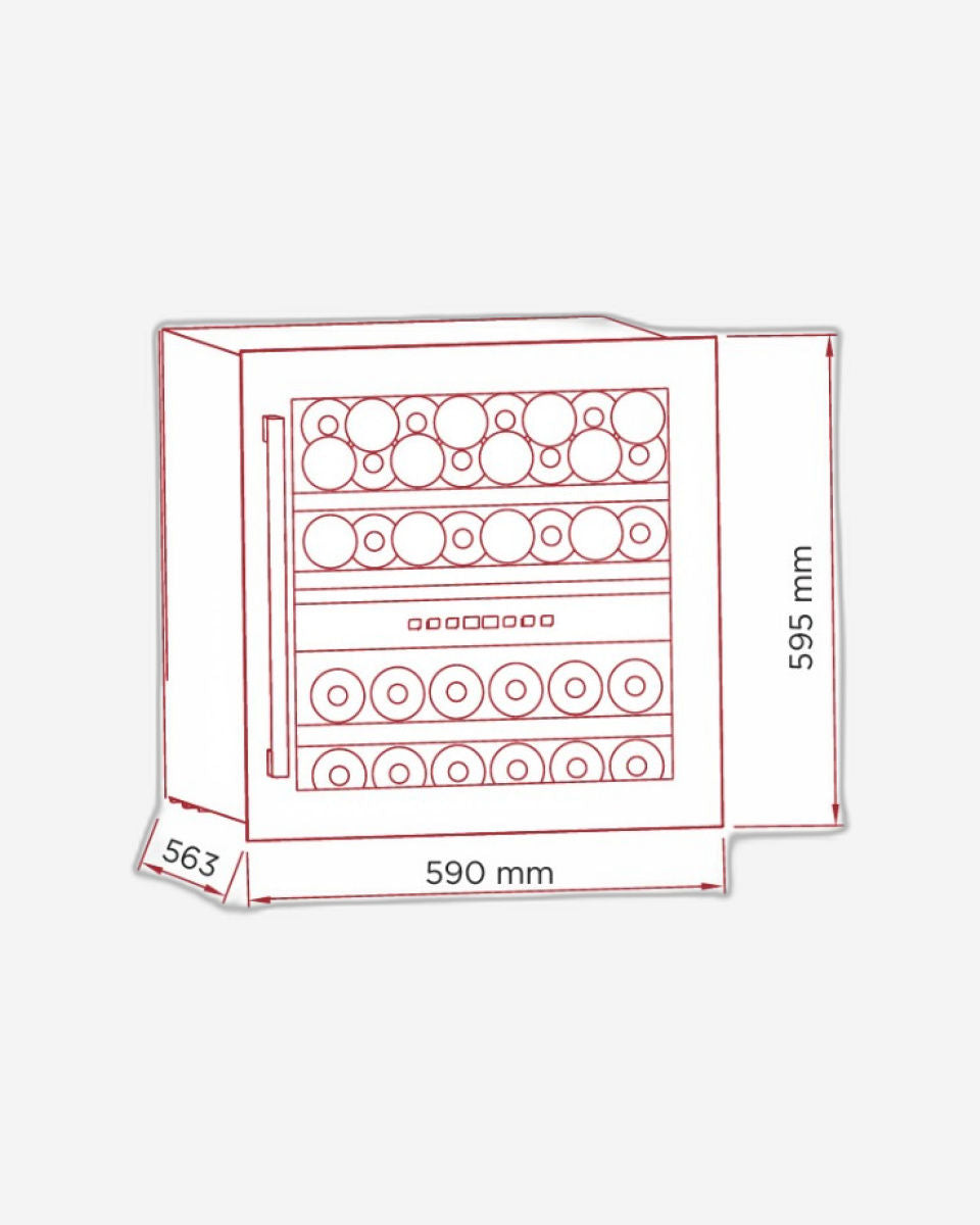 مبرد نبيذ هوفر 36 زجاجة