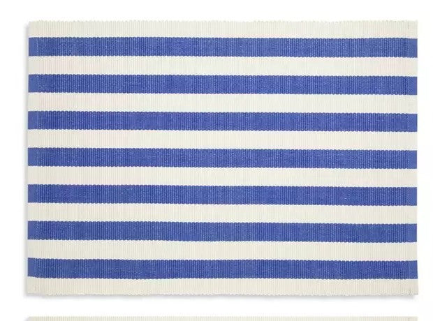 Kitchen Craft Woven Placemat Blue Stripe 30x45cm