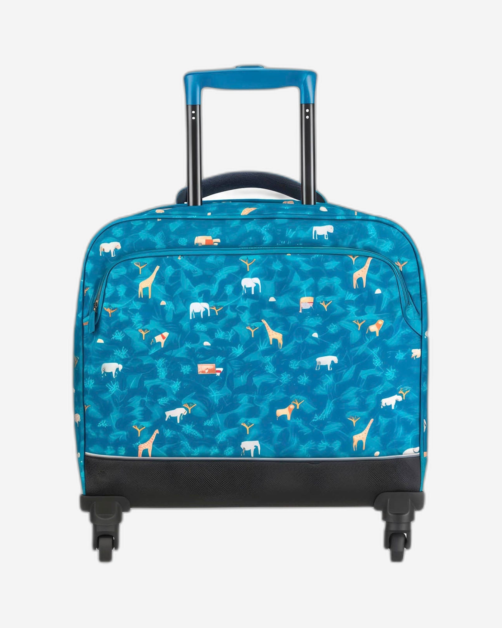 حقيبة ديلسي باريس للعودة إلى المدرسة بأربع عجلات للمغامرة باللون الكاكي