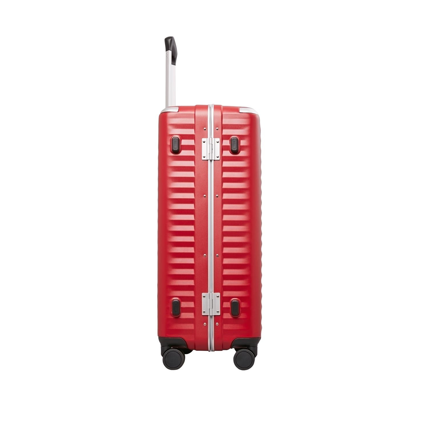 حقيبة أمتعة إيكولاك سيليسترا الصلبة، 75 سم، بأربع عجلات مزدوجة، لون أحمر