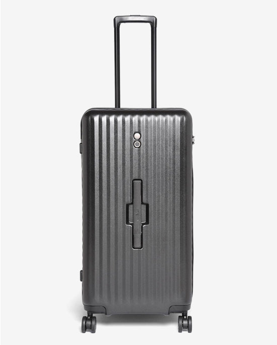 حقيبة سفر إيكولاك سيليسترا الصلبة غير القابلة للتمدد، 75 سم، مزودة بأربع عجلات مزدوجة، لون أسود - PC183K