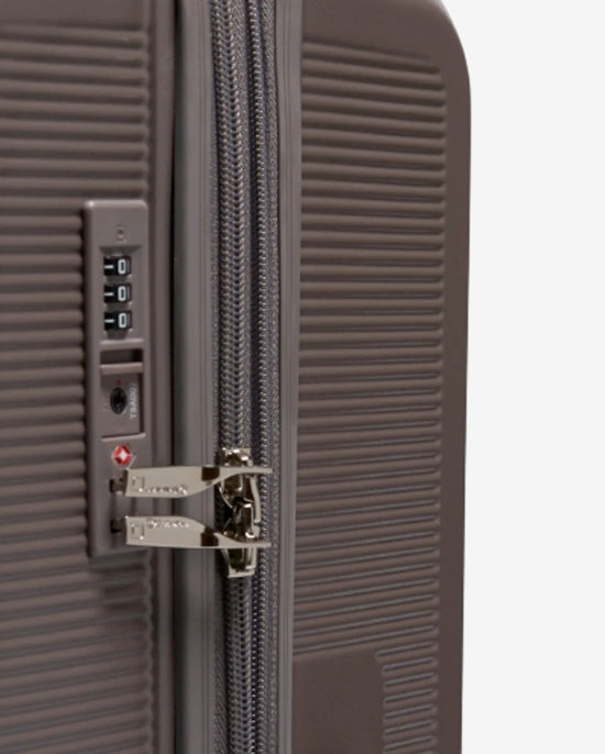 مجموعة عربة أمتعة إيكولاك سينس 56+67+78 سم، صلبة وقابلة للتوسيع، بعجلات مزدوجة، مكونة من 3 قطع