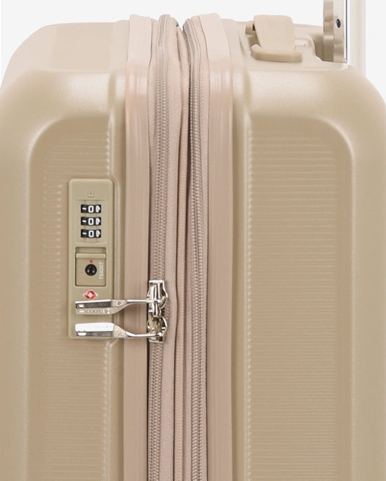 مجموعة عربة أمتعة إيكولاك سينس 56+67+78 سم، صلبة وقابلة للتوسيع، بعجلات مزدوجة، مكونة من 3 قطع