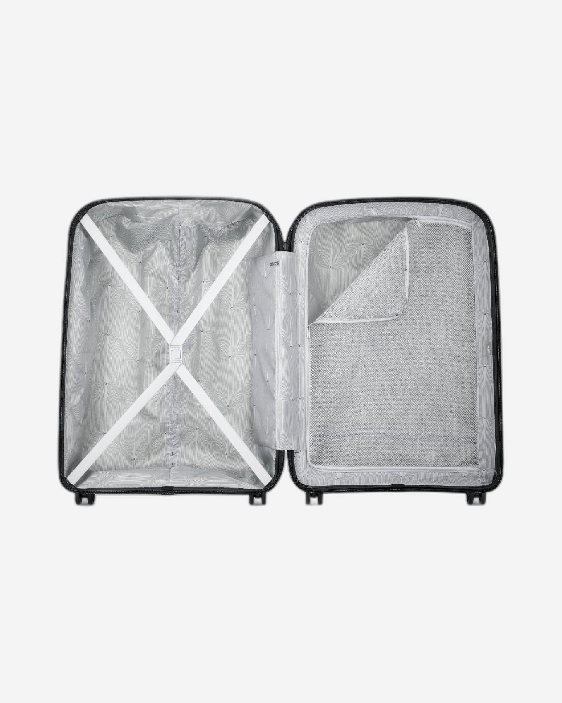 حقيبة سفر ديلسي باريس بلمونت+ صلبة، 81 سم، 4 عجلات مزدوجة، غير قابلة للتمدد، لون أسود - 00386183600