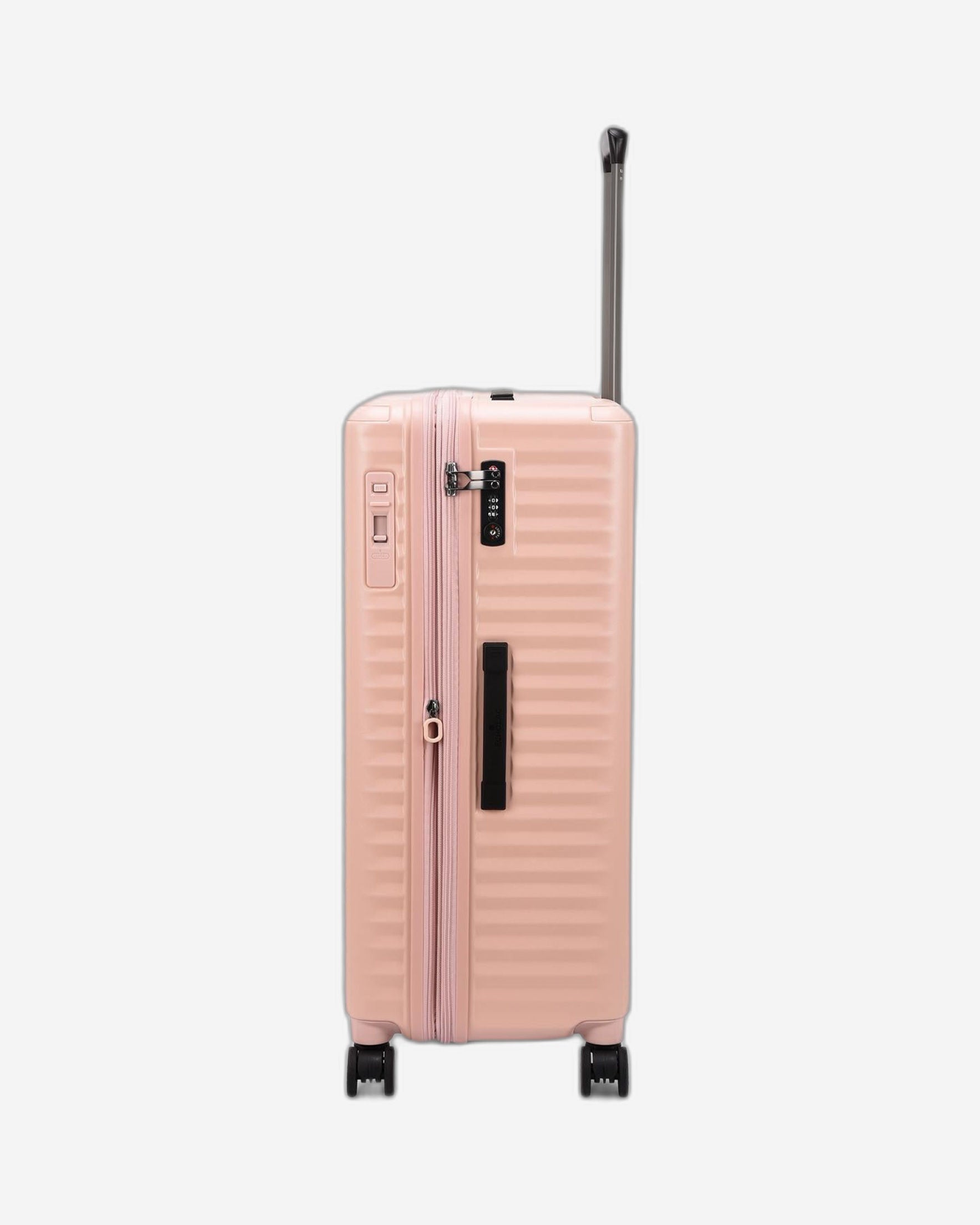 حقيبة سفر إيكولاك سيليسترا الصلبة القابلة للتوسيع، مقاس 76.5 سم، مزودة بأربع عجلات مزدوجة، لون وردي - PC183XA PINK 28
