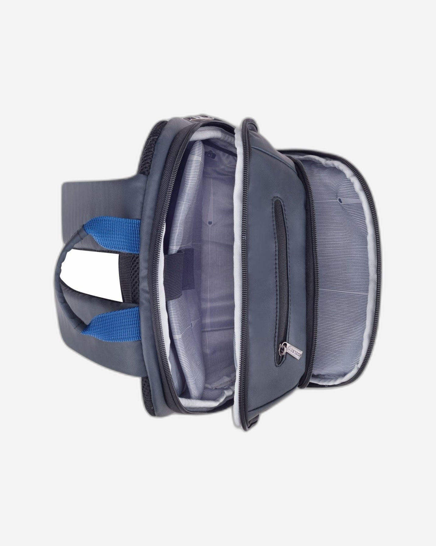 حقيبة ظهر ديلسي باريس بارفيس بلس لحماية الكمبيوتر المحمول مقاس 13.3 بوصة، مقاومة للماء، مكونة من حجرتين، لون رمادي