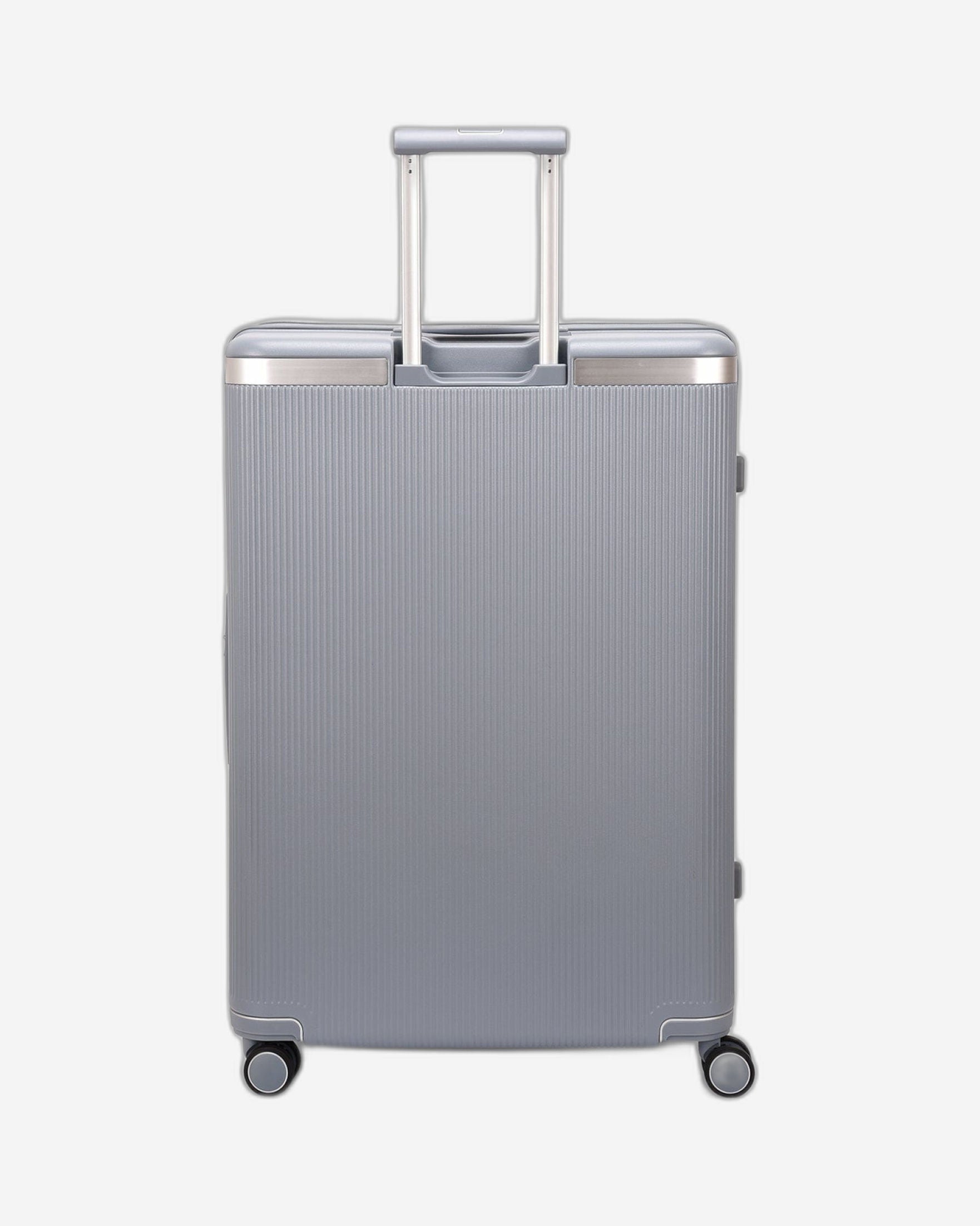 حقيبة سفر إيكولاك ديناستي الصلبة غير القابلة للتمدد، مقاس 76.5 سم، مزودة بأربع عجلات مزدوجة، لون أزرق ثلجي - PC142 28A