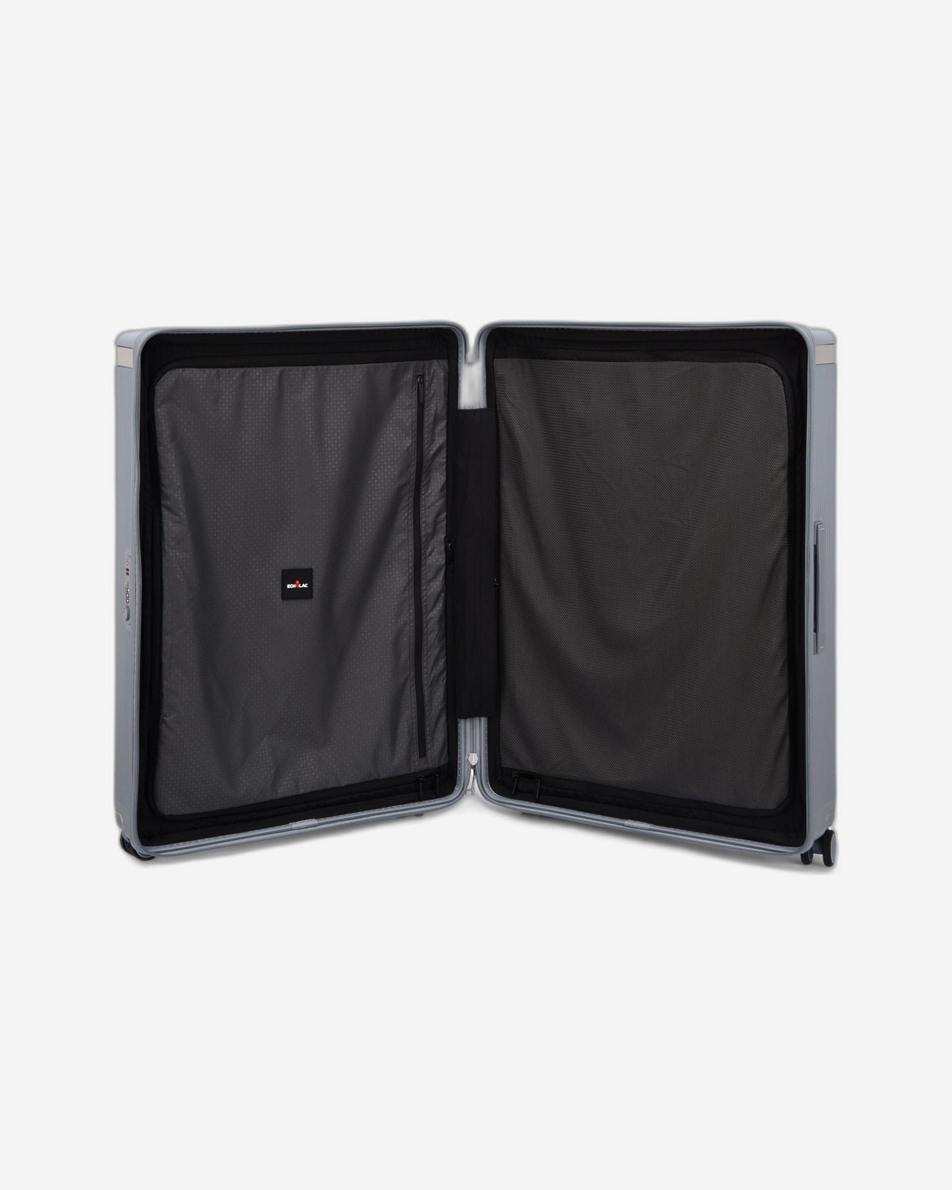 حقيبة سفر إيكولاك ديناستي الصلبة غير القابلة للتمدد، مقاس 76.5 سم، مزودة بأربع عجلات مزدوجة، لون أزرق ثلجي - PC142 28A