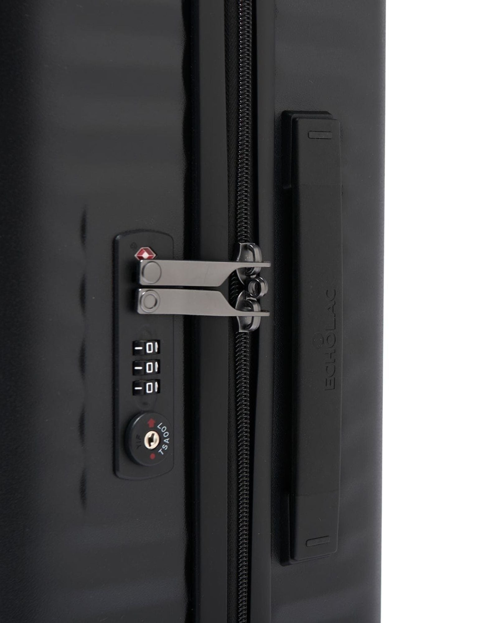 حقيبة سفر إيكولاك سيليسترا صلبة غير قابلة للتمدد، مقاس 54.5 سم، مزودة بأربع عجلات مزدوجة، لون أسود - PC183 20 WOE أسود