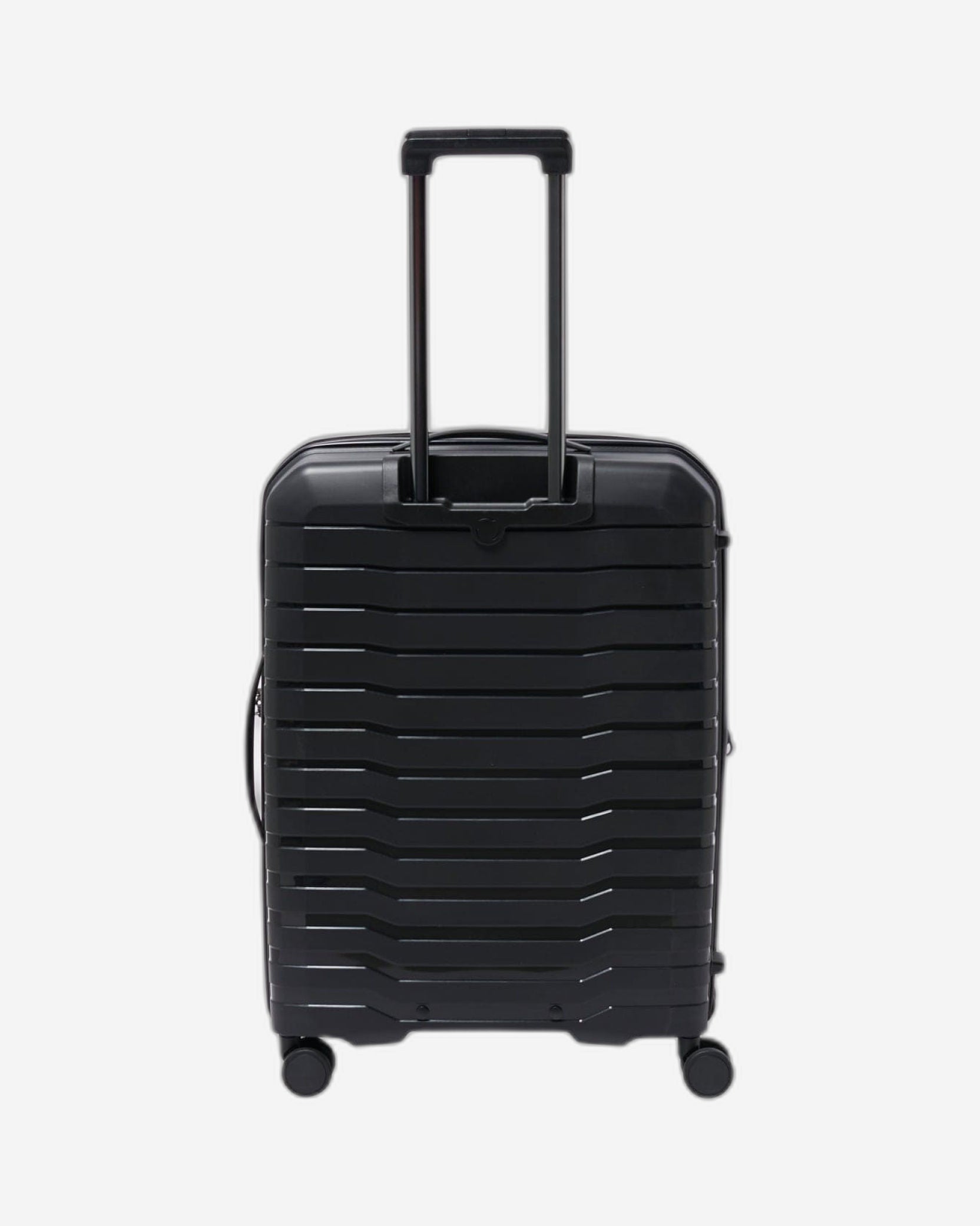 حقيبة سفر صلبة قابلة للتوسيع من إيكولاك لوردنورث، مقاس 68 سم، مزودة بأربع عجلات مزدوجة، لون أسود - PPT008 - 24 أسود