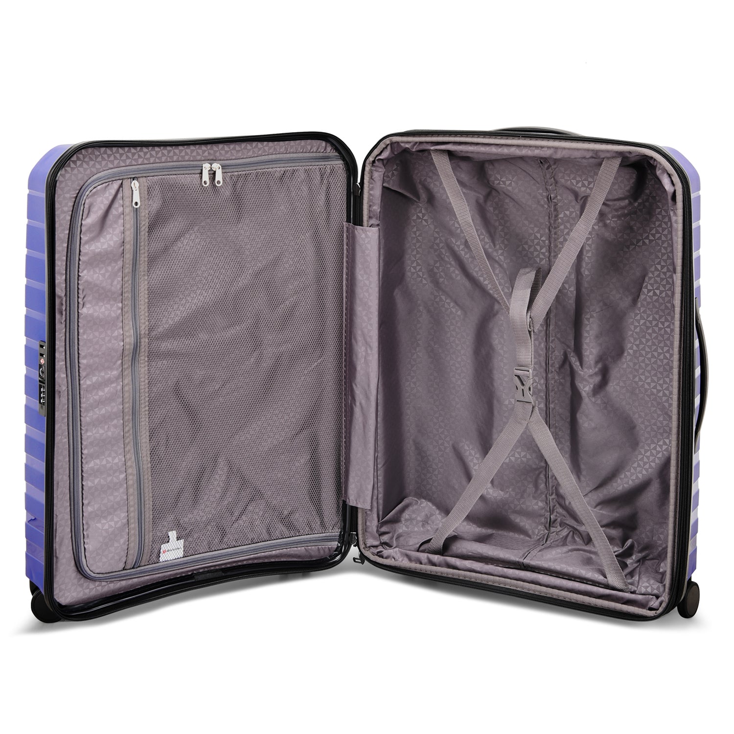 عربة أمتعة إيكولاك لوردنورث الصلبة القابلة للتوسيع، مقاس 68 سم، مزودة بأربع عجلات مزدوجة، وبلاط تركي - PPT008 - 24 بلاط تركي