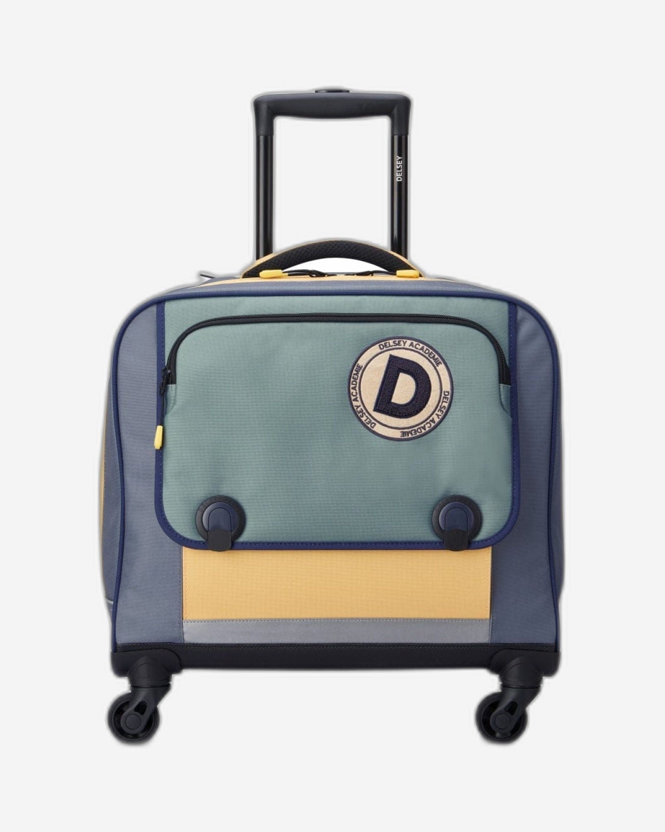 حقيبة ديلسي باريس المدرسية بأربع عجلات أفقية للعودة إلى المدرسة 2023 - 15.6 بوصة - لون الصبار - 00338945213