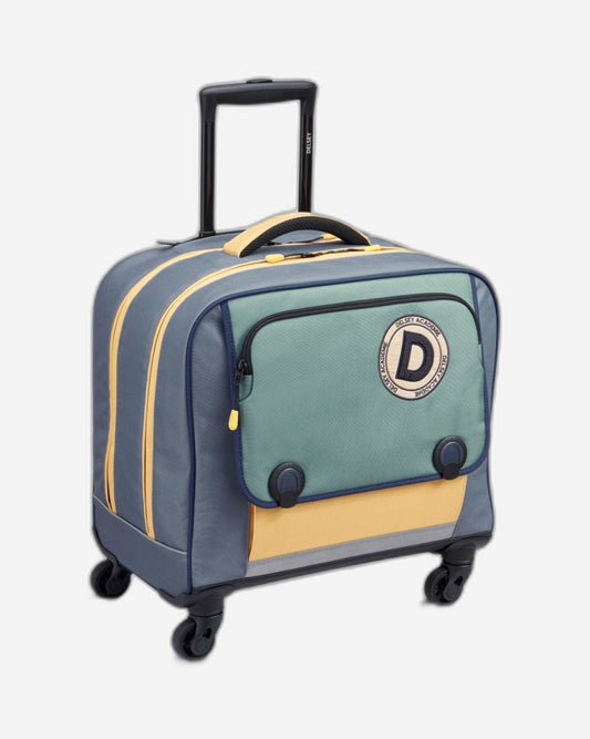 حقيبة ديلسي باريس المدرسية بأربع عجلات أفقية للعودة إلى المدرسة 2023 - 15.6 بوصة - لون الصبار - 00338945213