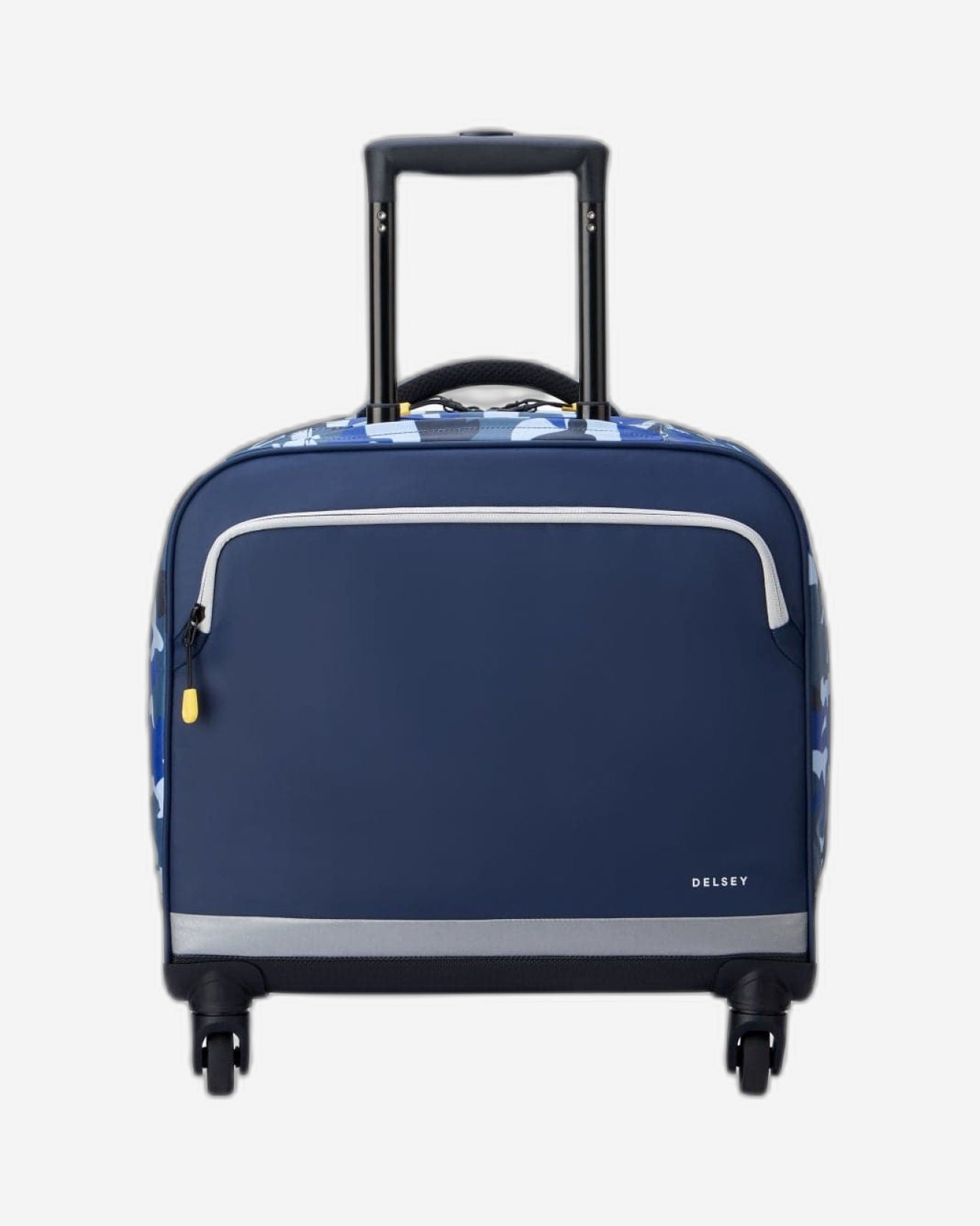 حقيبة ديلسي باريس المدرسية بأربع عجلات أفقية "العودة إلى المدرسة 2023" - 15.6 بوصة - أزرق مموه - 00338945222