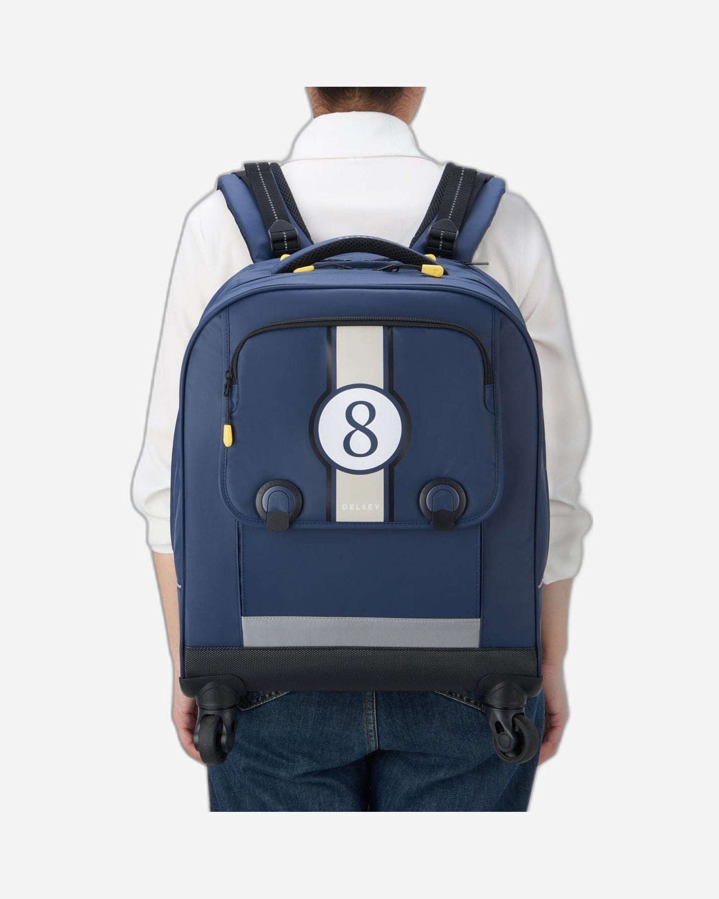 حقيبة ظهر ديلسي باريس العمودية للعودة إلى المدرسة 2023، لون أزرق