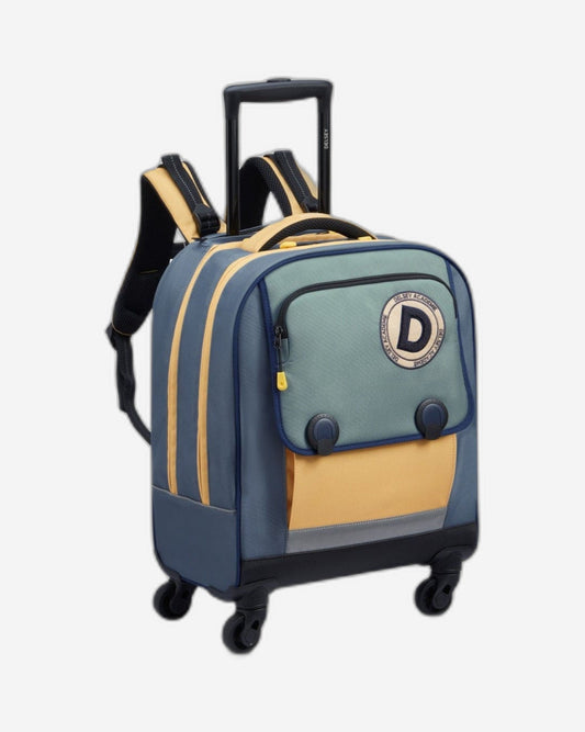 حقيبة ظهر ديلسي باريس للعودة إلى المدرسة 2023 بأربع عجلات عمودية - 15.6 بوصة - لون الصبار - 00338945313