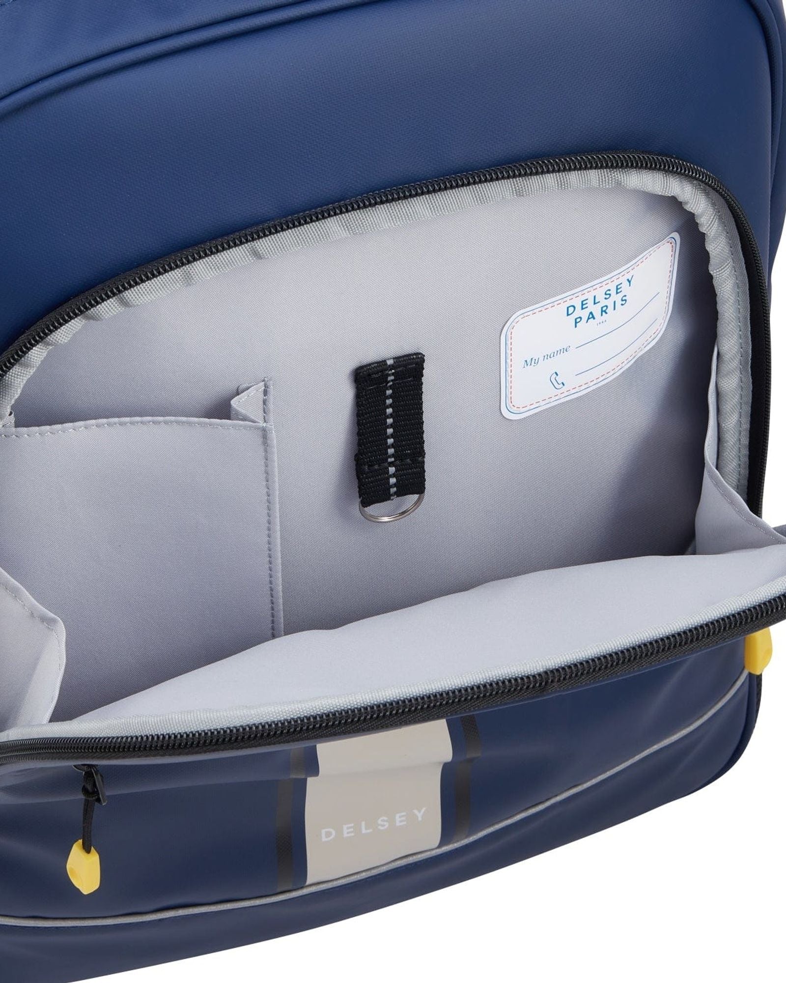 حقيبة ظهر ديلسي باريس "العودة إلى المدرسة 2023" بحجرتين - 15.6 بوصة، طباعة زرقاء - 00338962112